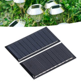 2Pcs Mini Solar Panels 0.25W 5V Portable Mini Polycrystalline Silicon Weatherproof Durable Widely Used Mini Solar Cell