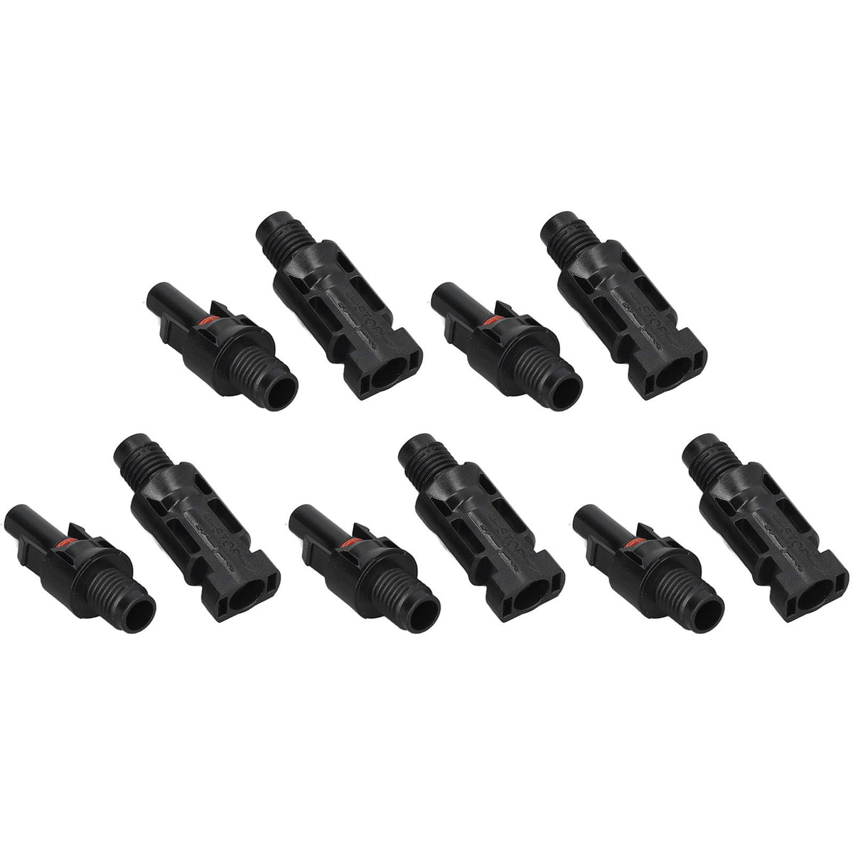 5 Sets Solar Branch Connectors UV Protection Male Female Header Board End Connector(PV-BMC（1000V） )