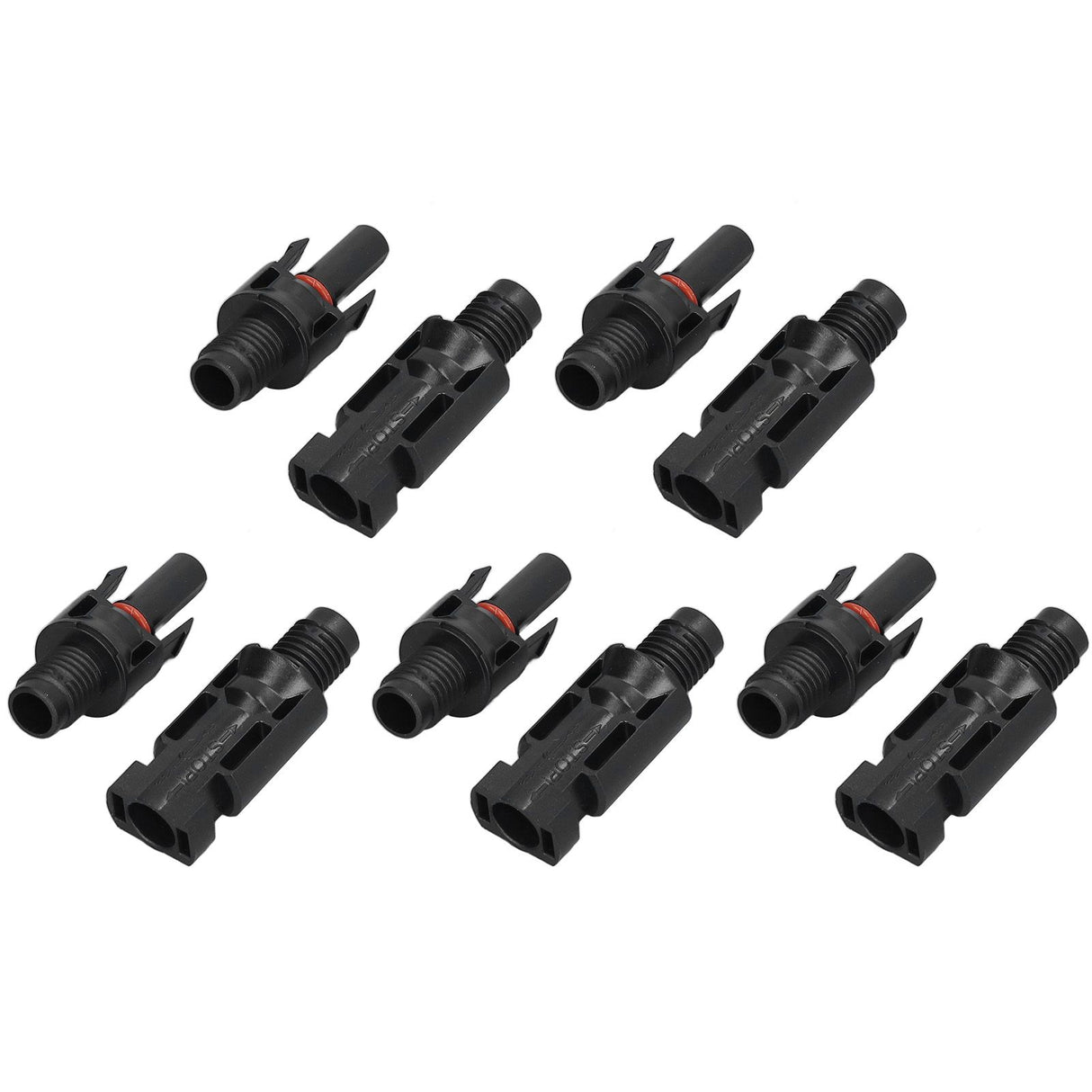 5 Sets Solar Branch Connectors UV Protection Male Female Header Board End Connector(PV-BMC（1000V） )