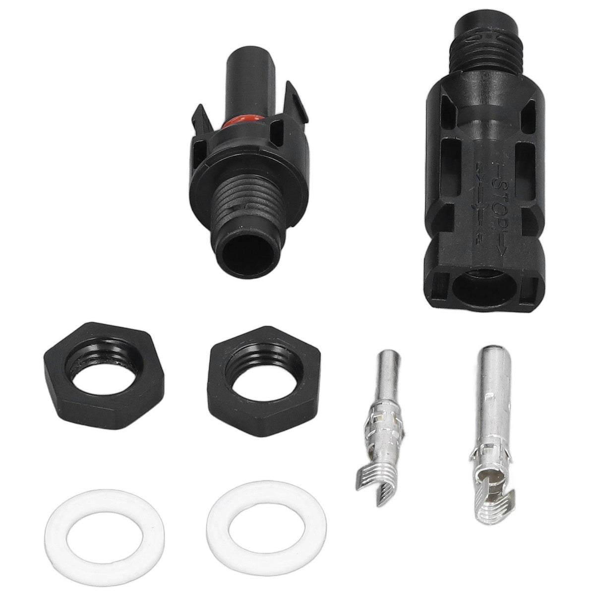 5 Sets Solar Branch Connectors UV Protection Male Female Header Board End Connector(PV-BMC（1000V） )