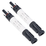 2Sets Solar PV Connectors Set IP68 Waterproof Anti UV 1000V Solar Built in Fuse Connector for Solar Cables/Controllers30A
