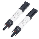 2Sets Solar PV Connectors Set IP68 Waterproof Anti UV 1000V Solar Built in Fuse Connector for Solar Cables/Controllers30A