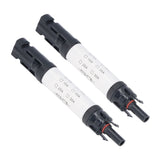 2Sets Solar PV Connectors Set IP68 Waterproof Anti UV 1000V Solar Built in Fuse Connector for Solar Cables/Controllers30A - Rear View