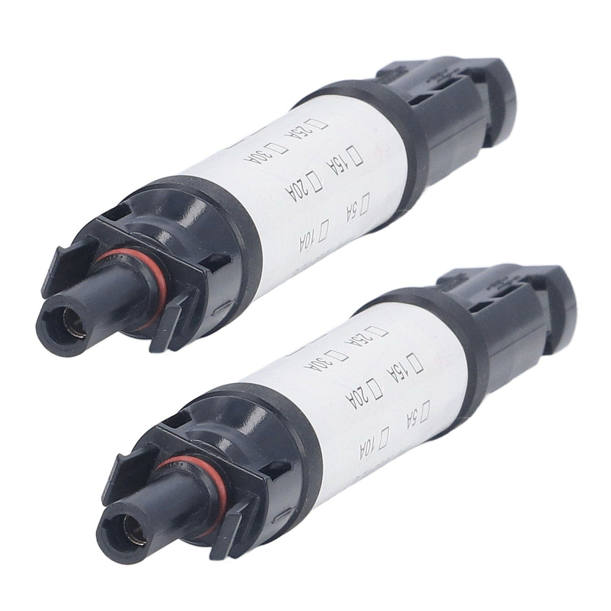 2Sets Solar PV Connectors Set IP68 Waterproof Anti UV 1000V Solar Built in Fuse Connector for Solar Cables/Controllers30A