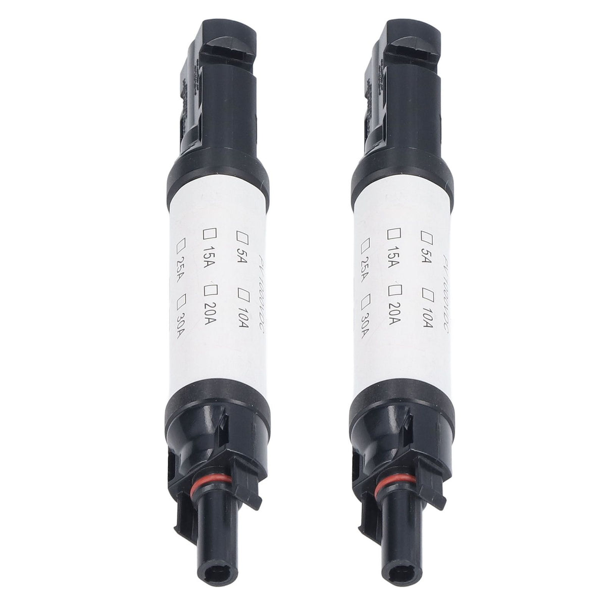 2Sets Solar PV Connectors Set IP68 Waterproof Anti UV 1000V Solar Built in Fuse Connector for Solar Cables/Controllers30A