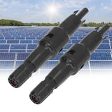 2Pcs Solar PV Connectors 1500V Heat Resisting Reusable PV Fuse Connector for Solar Panel Connection30A