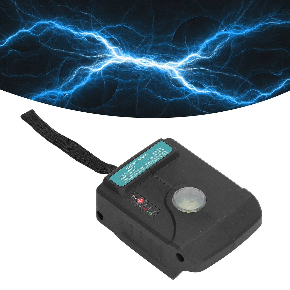 Battery Adapter Converter Conversion Kit Dock Power Connector USB for Charging 18V‑21V