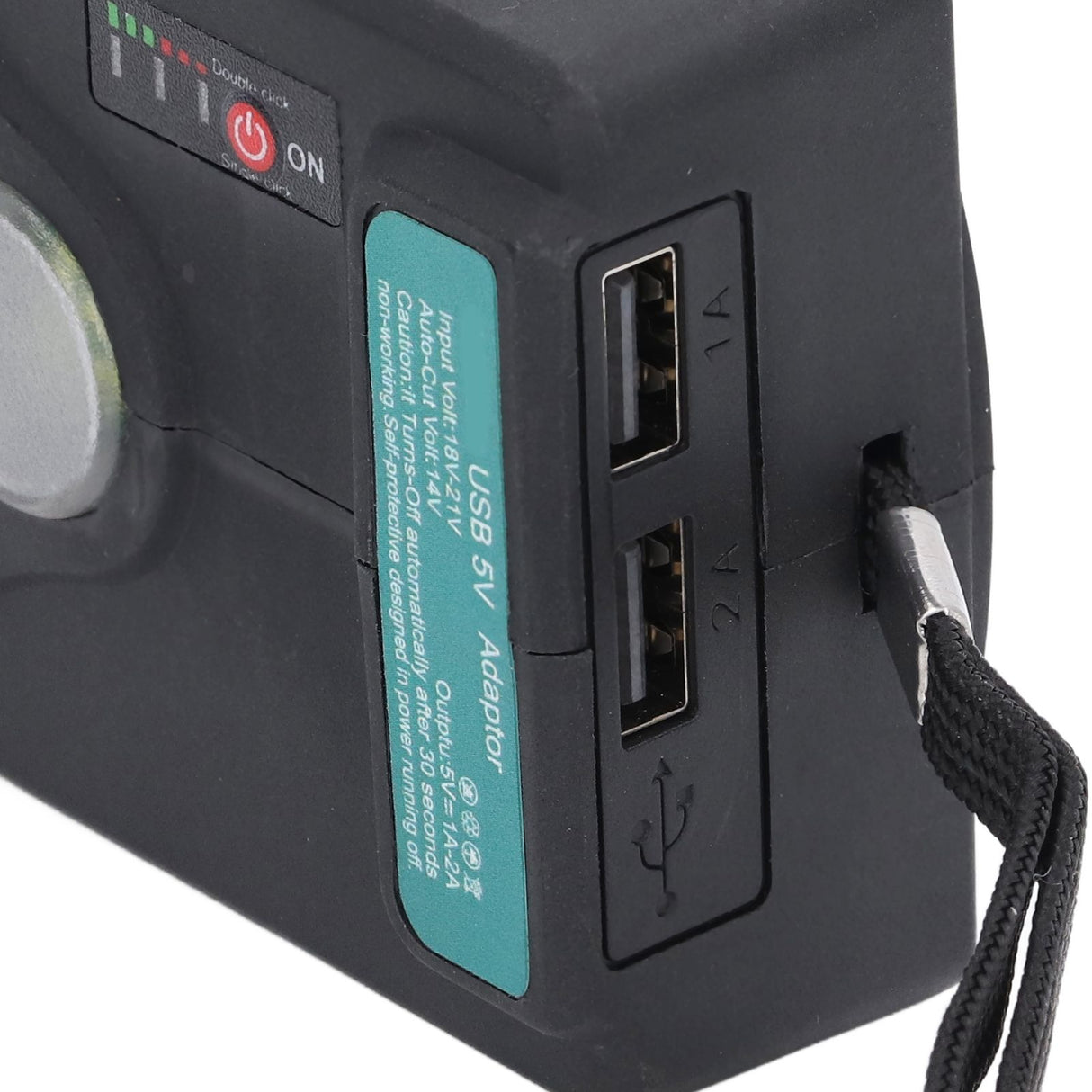 Battery Adapter Converter Conversion Kit Dock Power Connector USB for Charging 18V‑21V