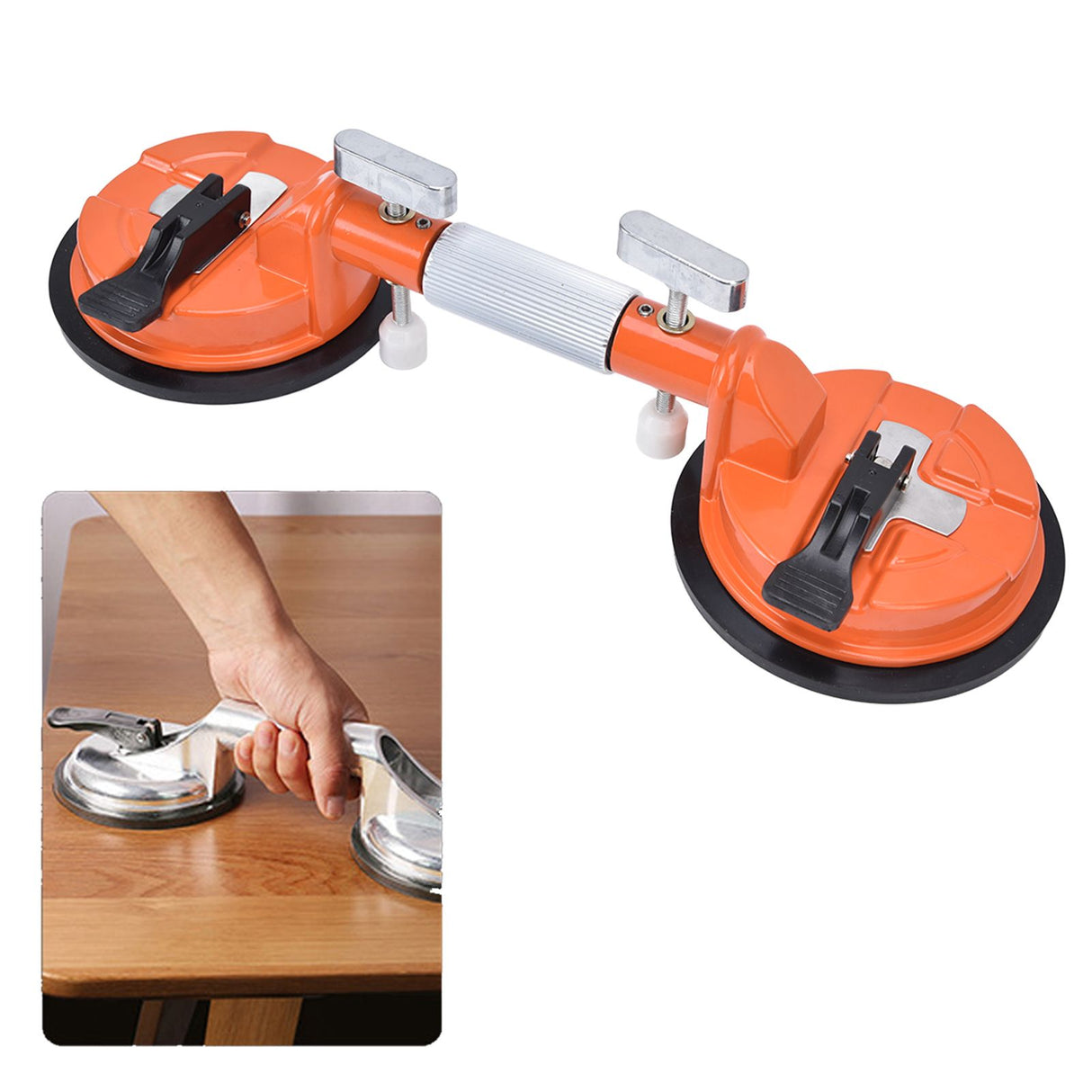 Vacuum Suction Cup Aluminium Alloy Tile Suction Cup Labor Saving Glass Lifter for Household