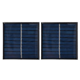 2Pcs Mini Solar Panel Portable Encapsulated Cell Epoxy Flexible DIY Use 0.7W 5V 0‑140mA