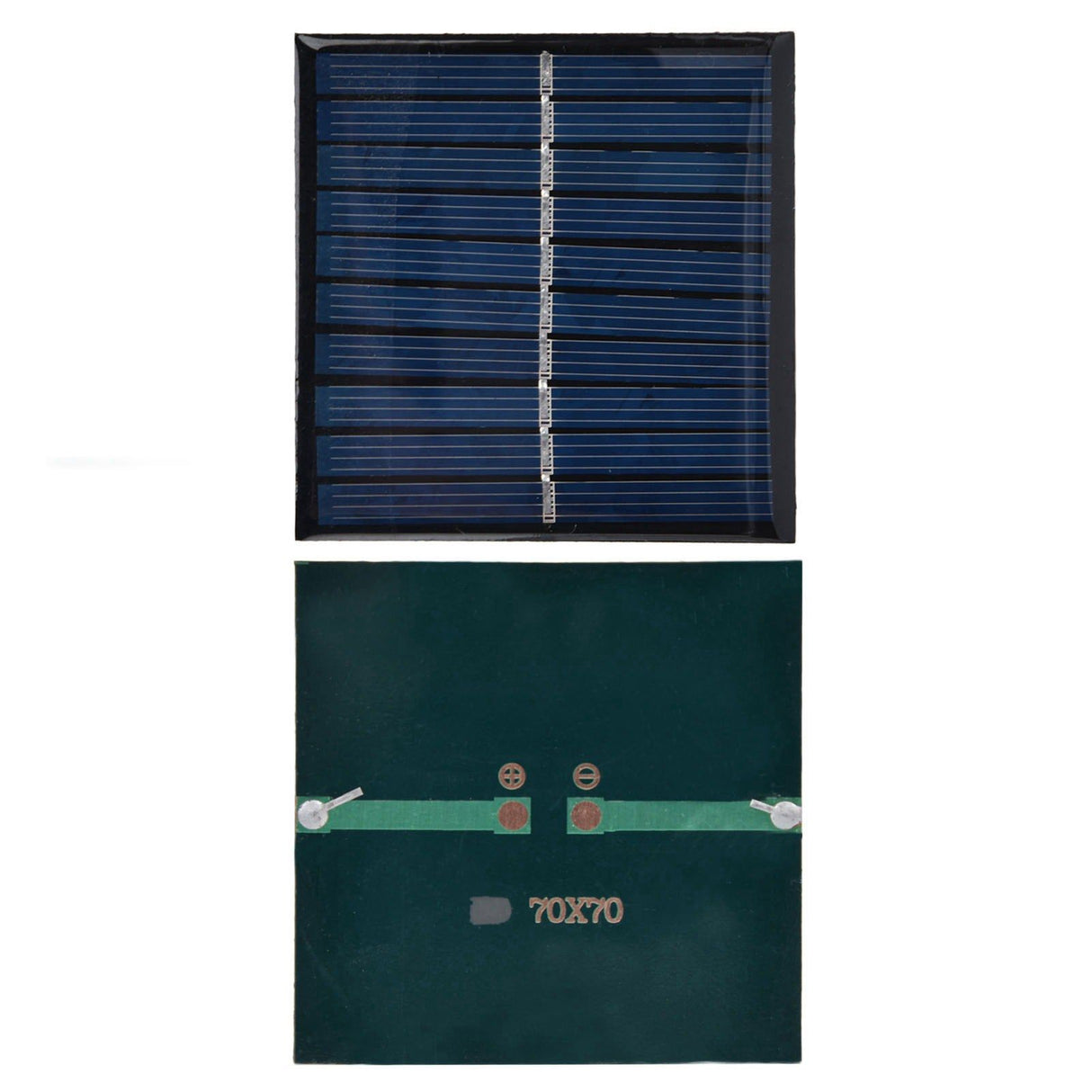 2Pcs Mini Solar Panel Portable Encapsulated Cell Epoxy Flexible DIY Use 0.7W 5V 0‑140mA