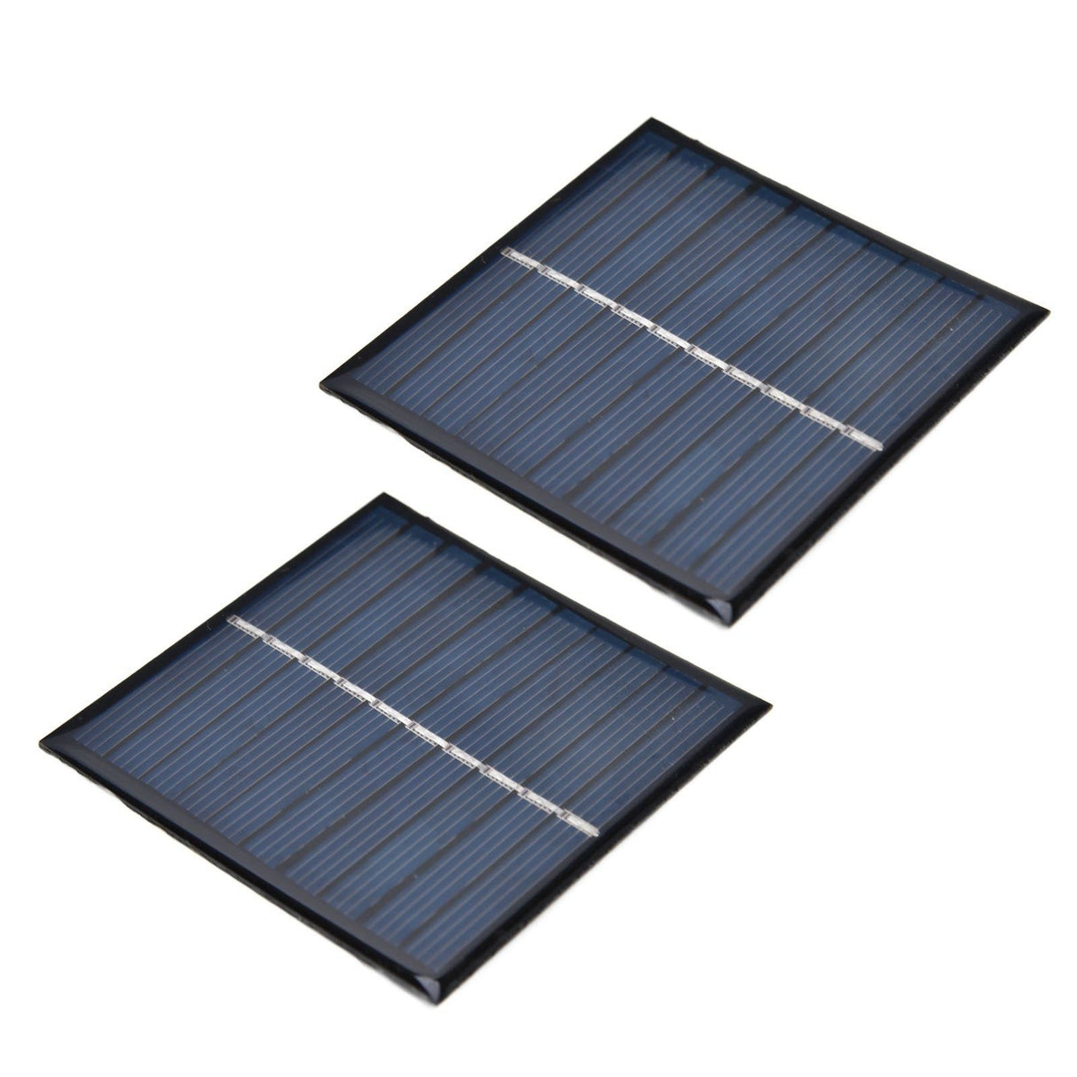 2Pcs Mini Solar Panel Portable Encapsulated Cell Epoxy Flexible DIY Use 0.7W 5V 0‑140mA