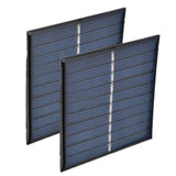 2Pcs Mini Solar Panel Portable Encapsulated Cell Epoxy Flexible DIY Use 0.7W 5V 0‑140mA