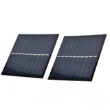 2Pcs Mini Solar Panel Portable Encapsulated Cell Epoxy Flexible DIY Use 0.7W 5V 0‑140mA - Rear View