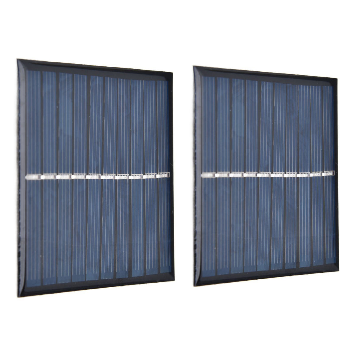 2Pcs Mini Solar Panel Portable Encapsulated Cell Epoxy Flexible DIY Use 0.7W 5V 0‑140mA