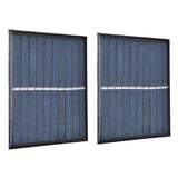2Pcs Mini Solar Panel Portable Encapsulated Cell Epoxy Flexible DIY Use 0.7W 5V 0‑140mA - Low Angle