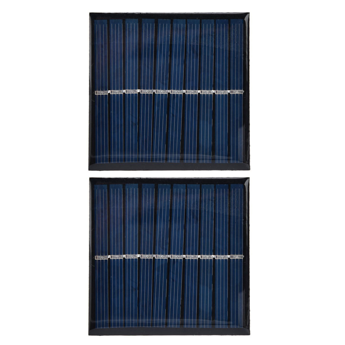 2Pcs Mini Solar Panel Portable Encapsulated Cell Epoxy Flexible DIY Use 0.7W 5V 0‑140mA