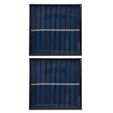2Pcs Mini Solar Panel Portable Encapsulated Cell Epoxy Flexible DIY Use 0.7W 5V 0‑140mA