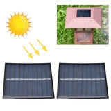 2Pcs Mini Solar Panel Portable Encapsulated Cell Epoxy Flexible DIY Use 0.7W 5V 0‑140mA