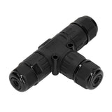 2PCS T Type Tee Junction Box Connector IP68 Waterproof 450V 16A 9‑12mm 3 Way Cable Connector - Extra Image