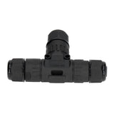 2PCS T Type Tee Junction Box Connector IP68 Waterproof 450V 16A 9‑12mm 3 Way Cable Connector