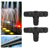 2PCS T Type Tee Junction Box Connector IP68 Waterproof 450V 16A 9‑12mm 3 Way Cable Connector - Extra Image