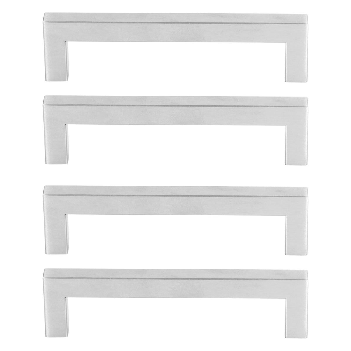 4Set Cabinet Handles 201 Stainless Steel Cupboard Pulls for Furniture Doors Desk Drawers12x12x96