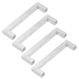4Set Cabinet Handles 201 Stainless Steel Cupboard Pulls for Furniture Doors Desk Drawers12x12x96 - Close-Up Angle