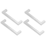 4Set Cabinet Handles 201 Stainless Steel Cupboard Pulls for Furniture Doors Desk Drawers12x12x96
