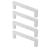 4Set Cabinet Handles 201 Stainless Steel Cupboard Pulls for Furniture Doors Desk Drawers12x12x96