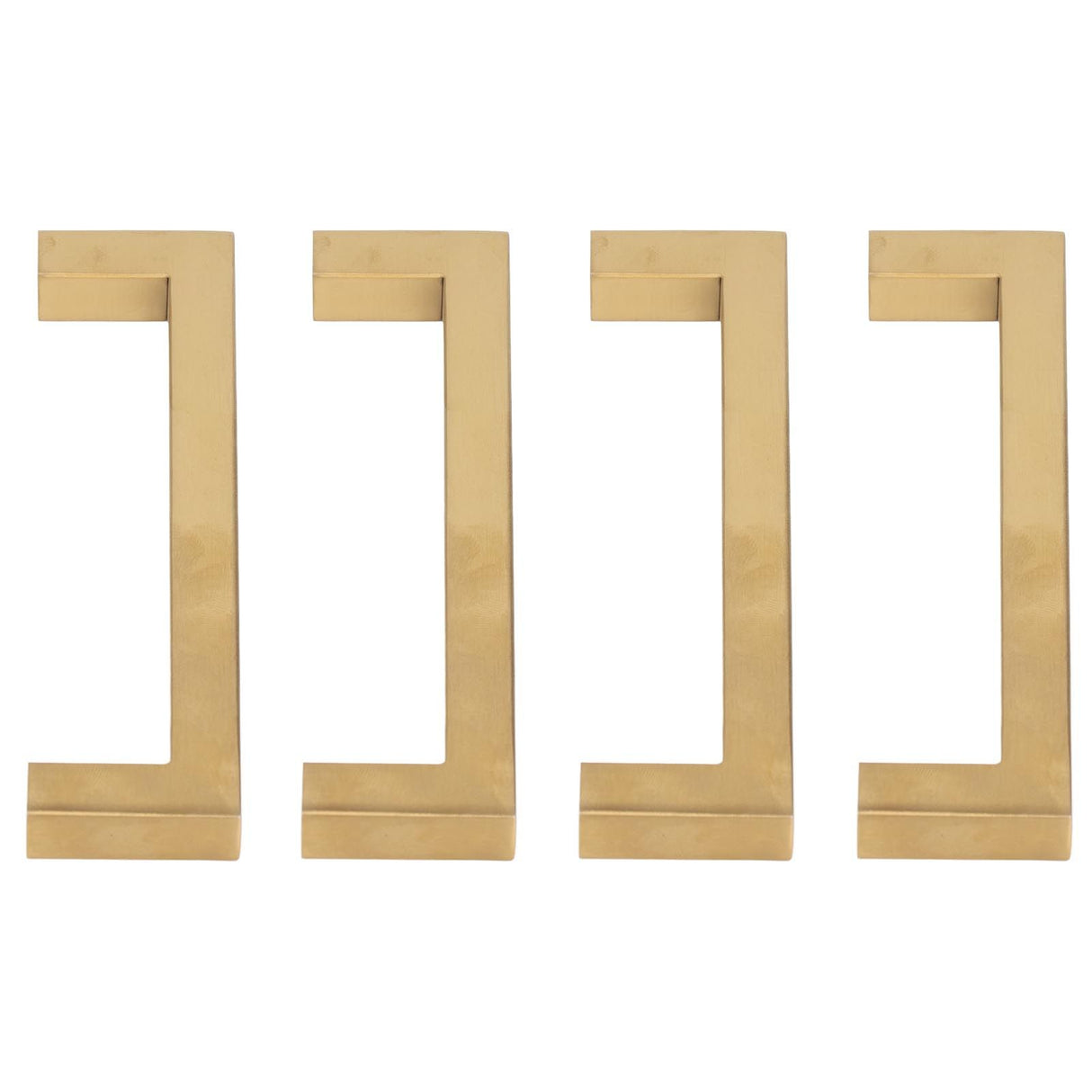 4 Sets Cabinet Door Handle Golden Stainless Steel Wardrobe Handles Replacement Kitchen Cupboard Pull12x12x128mm
