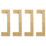 4 Sets Cabinet Door Handle Golden Stainless Steel Wardrobe Handles Replacement Kitchen Cupboard Pull12x12x128mm - Extra Image