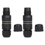 2PCS Junction Box Connector Garden M25 4 Core IP68 Waterproof 10‑14mm Electrical Power Cable Junction Box