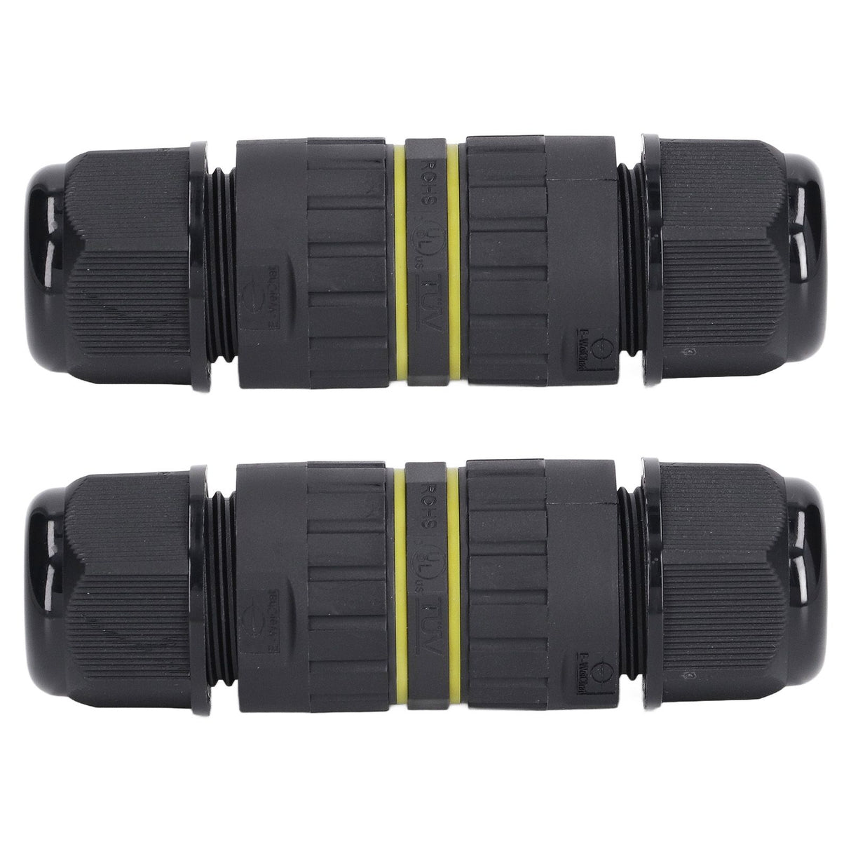 2PCS Junction Box Connector Garden M25 4 Core IP68 Waterproof 10‑14mm Electrical Power Cable Junction Box
