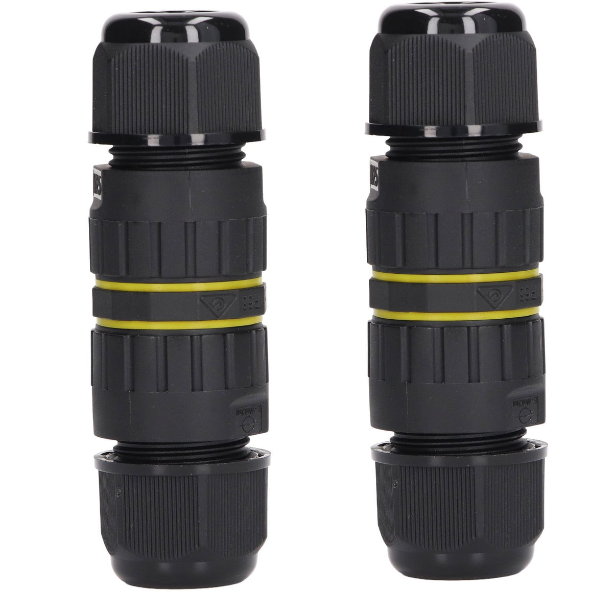 2PCS Junction Box Connector Garden M25 4 Core IP68 Waterproof 10‑14mm Electrical Power Cable Junction Box