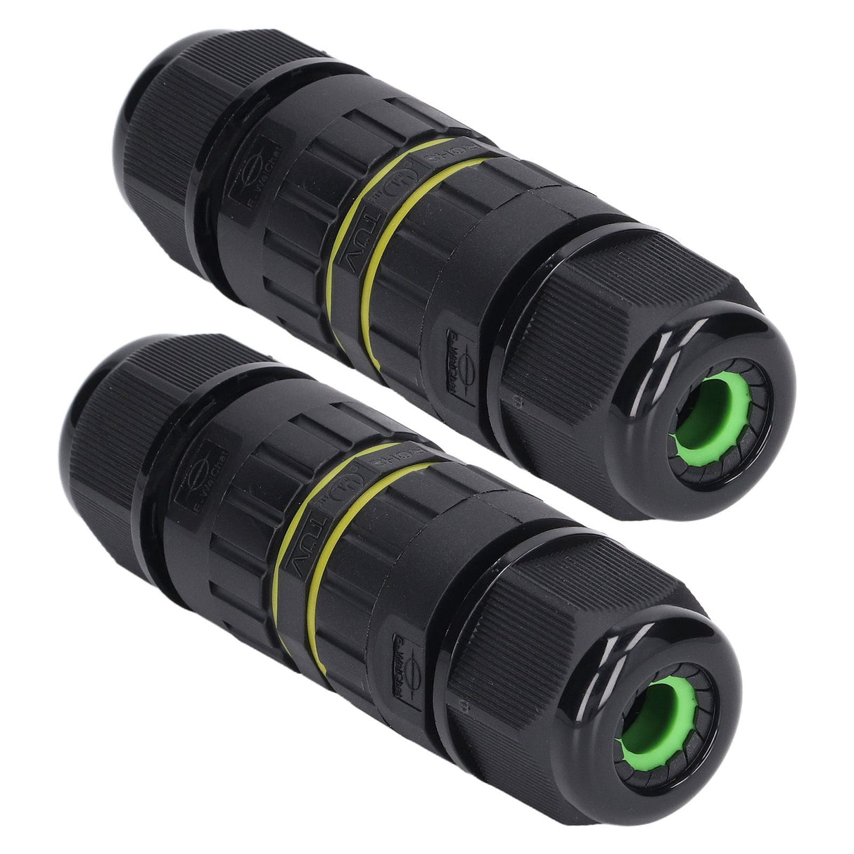 2PCS Junction Box Connector Garden M25 4 Core IP68 Waterproof 10‑14mm Electrical Power Cable Junction Box