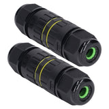 2PCS Junction Box Connector Garden M25 4 Core IP68 Waterproof 10‑14mm Electrical Power Cable Junction Box