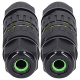 2PCS Junction Box Connector Garden M25 4 Core IP68 Waterproof 10‑14mm Electrical Power Cable Junction Box