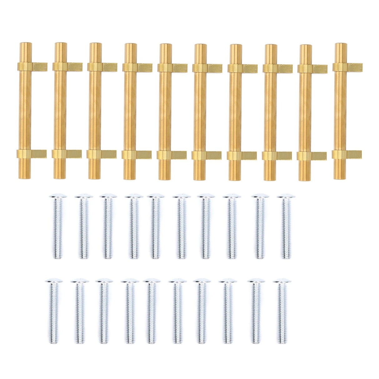 10pcs Cabinet Handles Stainless Steel Modern Hollow Tube Drawer Bar Pulls for Door Wardrobe Kitchen BathroomHole Distance 96mm