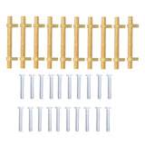 10pcs Cabinet Handles Stainless Steel Modern Hollow Tube Drawer Bar Pulls for Door Wardrobe Kitchen BathroomHole Distance 96mm
