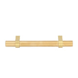 10pcs Cabinet Handles Stainless Steel Modern Hollow Tube Drawer Bar Pulls for Door Wardrobe Kitchen BathroomHole Distance 96mm - Side View