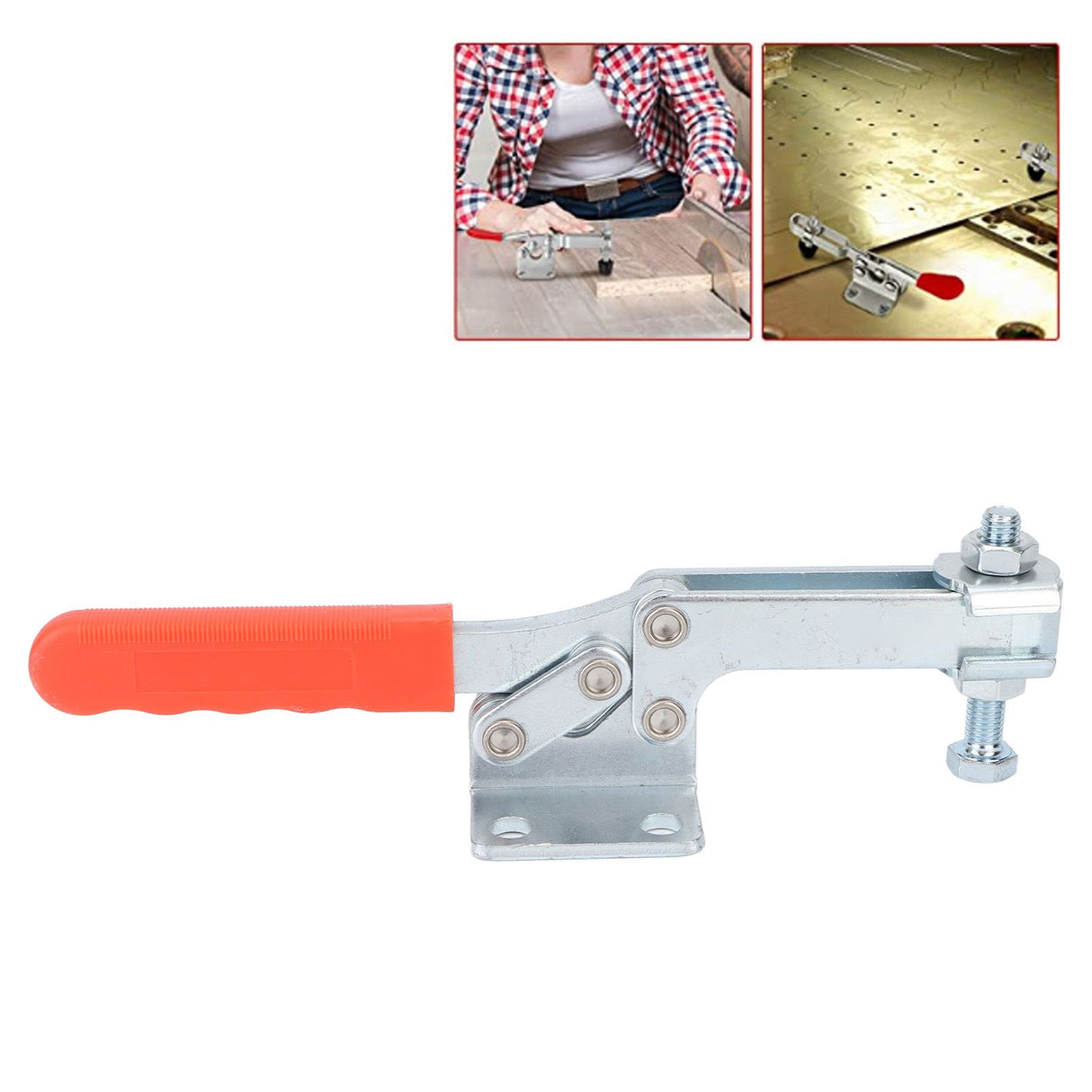 Toggle Clamp 500kg Clamping Force Portable GH Horizontal Quick Release Toggle Clamp for Heavy Duty Welding