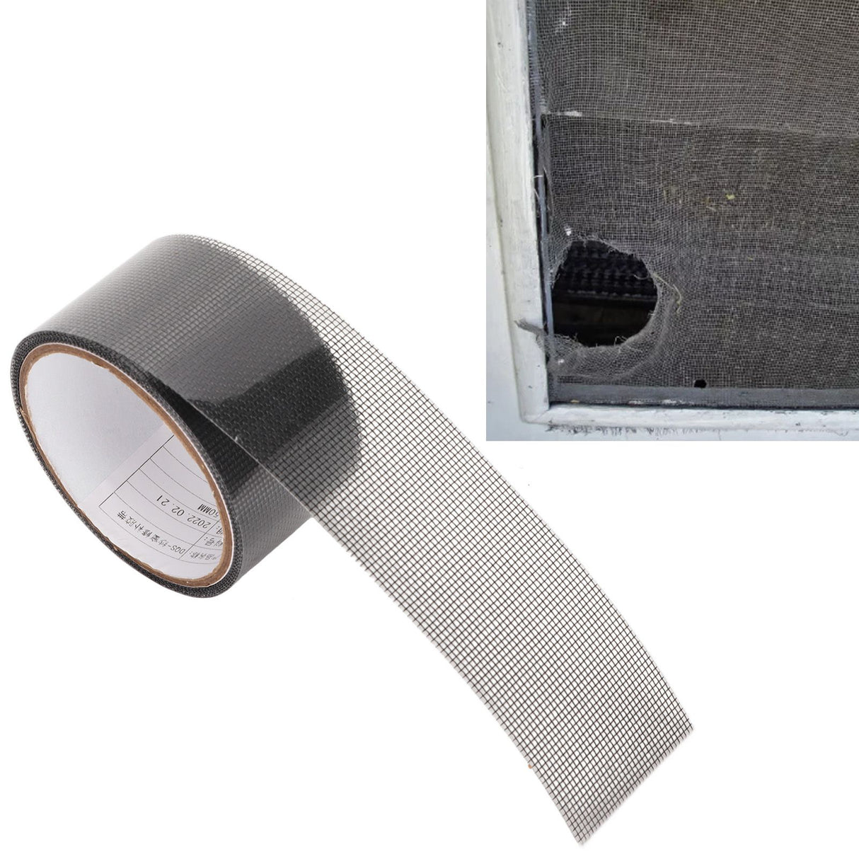 5 Roll Window Screen Repair Tape Self Adhesive Mesh Tape Acrylic Insect Proof Mesh Tape for Courtyard