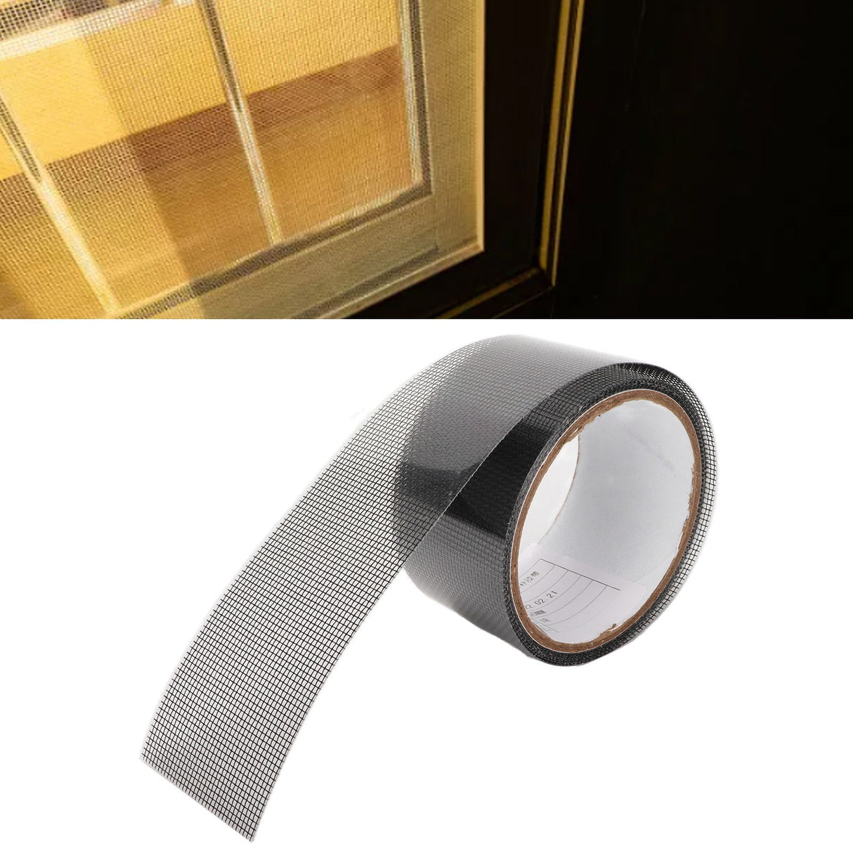 5 Roll Window Screen Repair Tape Self Adhesive Mesh Tape Acrylic Insect Proof Mesh Tape for Courtyard