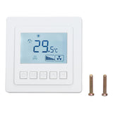 Air Conditioning Thermostat 5℃ To 35℃ ±1℃ High Accuracy Temperature Controller with Large LCD Display for Dining Room