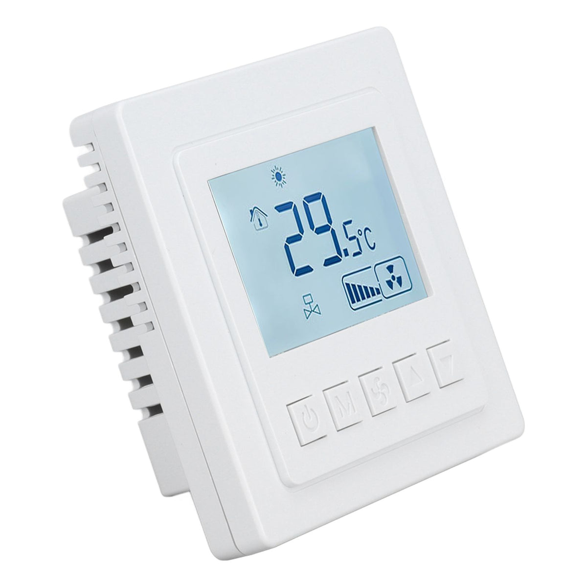 Air Conditioning Thermostat 5℃ To 35℃ ±1℃ High Accuracy Temperature Controller with Large LCD Display for Dining Room