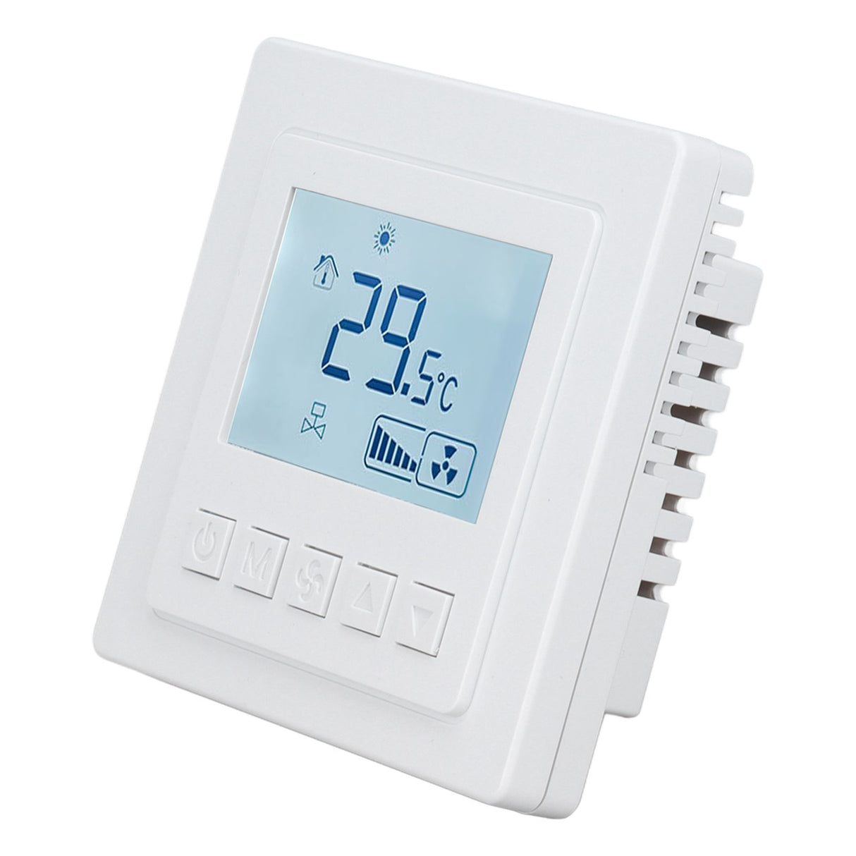 Air Conditioning Thermostat 5℃ To 35℃ ±1℃ High Accuracy Temperature Controller with Large LCD Display for Dining Room