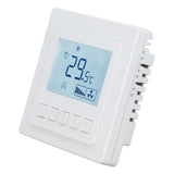 Air Conditioning Thermostat 5℃ To 35℃ ±1℃ High Accuracy Temperature Controller with Large LCD Display for Dining Room - Side View