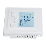Air Conditioning Thermostat 5℃ To 35℃ ±1℃ High Accuracy Temperature Controller with Large LCD Display for Dining Room