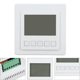 Air Conditioning Thermostat 5℃ To 35℃ ±1℃ High Accuracy Temperature Controller with Large LCD Display for Dining Room